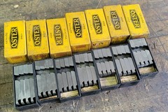 Lot of 7 Oster X-1 Bolt Pipe Dies &ndash; New Old Stock &ndash; Unused &ndash; 1/4 to 2 inch