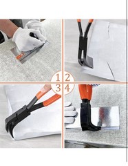 10 Inches Hand Seamers Sheet Metal Tools 90 Jaws Sheet Metal Pliers PVC Bender