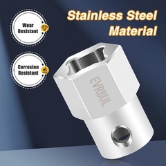 For Stainless Steel Headwind Trailer Crank Handle Cordless Drill Adapter Kit