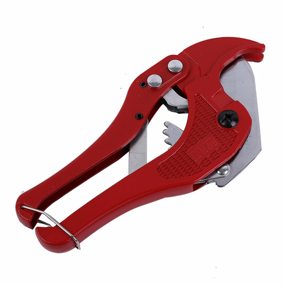 PVC Pipe Cutter 1-5/8&Prime; Heavy-duty Ratcheting Cutting PVC PEX Plastic