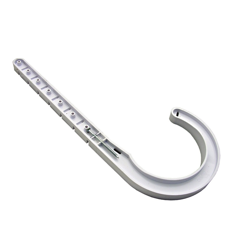 LASCO 13-1874 Plastic J-Hook Pipe Hanger for DWV Pipe, 3 Inch, White