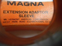 MAGNA PLUMBIT(2)1-1/8 Hole cutter for 3/4&Prime; Pipe & Extender