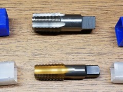 3/4-14 ,1/2-14 NPT Pipe Taps High Carbon Steel &ndash; Widia GTD &ndash; Wells &ndash; Lot of 2