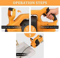 Cordless Drain Auger Compatible with Dewalt 20V Battery, 24 FT Replaceable Auto-