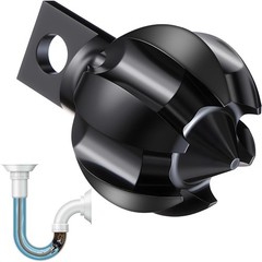 Drill Powered Drain Auger Attachment, 1.2&Prime; Spiral Clog Clearing Head, Universal