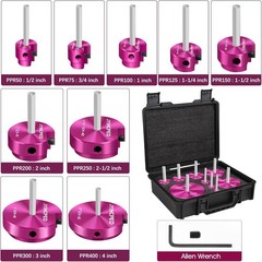 9 Pcs PVC Pipe Reamer Kit,PVC Fitting Saver Plastic Pipe Reamer Tool Kit,Hub &hellip;