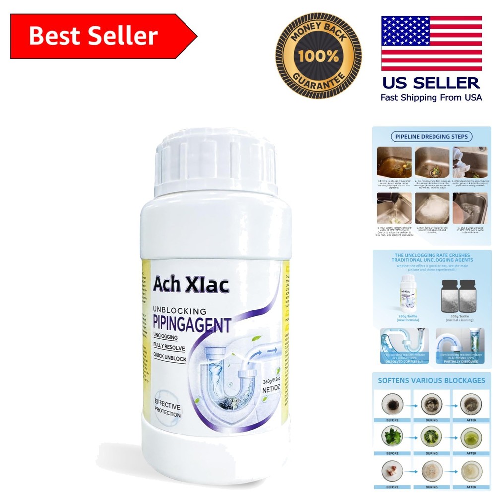 Effective 9.2oz Liquid Drain Cleaner &ndash; Quick Clog Remover for Multiple Drains