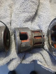 Ridgid 00 and toledo Pipe Threader Dies 1/2, Ridged no 11 toledo no 12 toledo