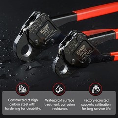IWISS F1807 PEX Crimping Tool Set &ndash; 1/2&3/4-Inch for Tight Spaces
