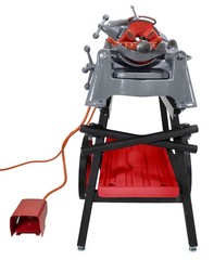 Reconditioned RIDGID&reg; 535 V1 Pipe Threader with 811 Head Dies Cart & Adapter