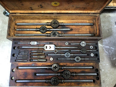 Antique Tool Set Die Set Wells Bros. Co. Little Giant 67 1/2 Oversized 27 pieces