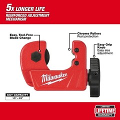 Milwaukee Tool 48-22-4250 1/2&Prime; Mini Copper Tubing Cutter