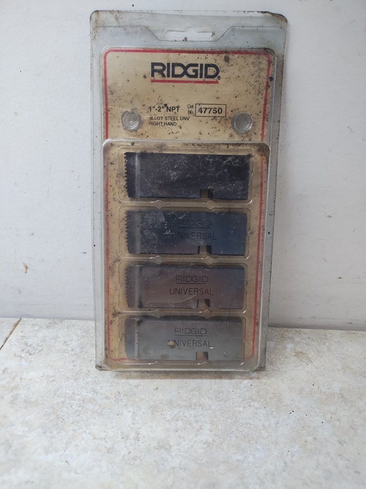 RIDGID 47750 1-2&Prime; NPT Universal Pipe Dies Right Hand USA Made Pack Of 4 New
