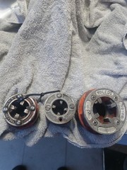 Ridgid 00 and toledo Pipe Threader Dies 1/2, Ridged no 11 toledo no 12 toledo