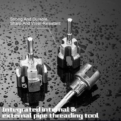 Precision Pipe Thread Cutting Tools Set &ndash; 3 Sizes for Easy Repairs and Upgrades