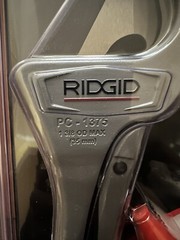 5 RIDGID SINLGE STROKE PLASTIC PIPE CUTTER PC-1375