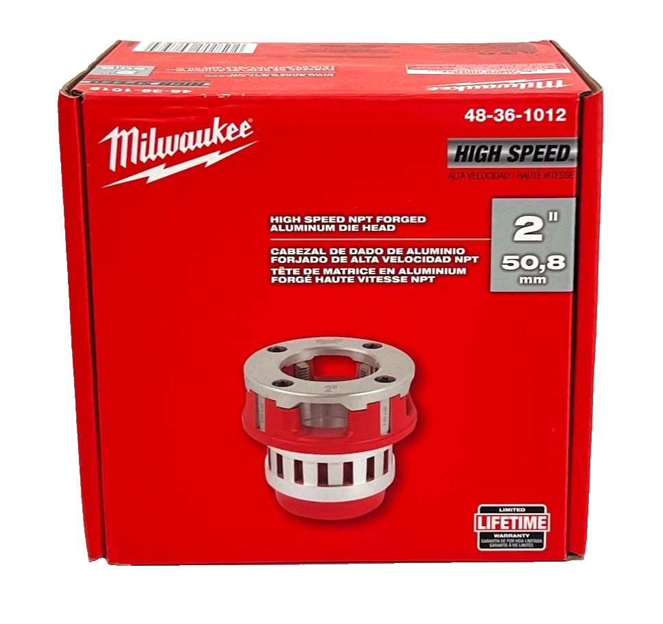 Milwaukee 48-36-1012 2&Prime; High Speed NPT Forged Aluminum Die Head