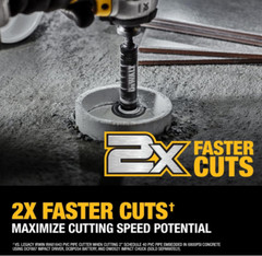 DEWALT Impact Connect Pipe Cutter, PVC Cutter, Diamond Grit Cutting Wheel (DWAIP