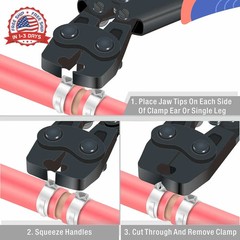iCrimp ICP-PC01 PEX Cinch Clamp Removal Tool &ndash; Removes 3/8-in, 1/2-in, 3/4-in, 1
