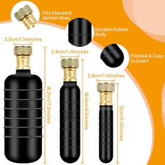 3 Pcs Drain Cleaning Bladder Kit, Rubber Drain Cleaner Bladder Unclogger Tool