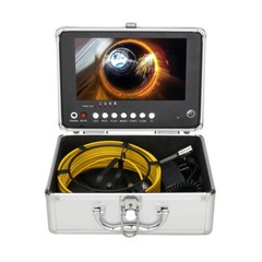 9&Prime; AHD DVR 16GB Sewer Pipe Inspection Camera 17MM Drain Industrial Endoscope 20M
