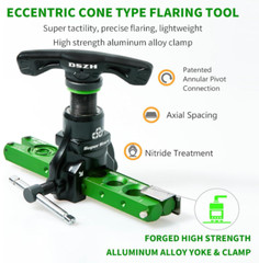 Flaring Kit 1/4in&ndash;3/4in 45&deg; Eccentric Cone for HVAC Copper Pipe Tube