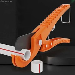 Plastic Pipe One-Hand Operation PVC PPR Tube Cutting Tool Compact Cutter 1.25&Prime;