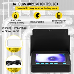 164FT/50M Sewer Camera HD Drain Pipe Inspection Camera 4.3 In LCD Monitor