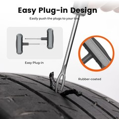 Flat Tire Repair Kit with Plugs 16 Pcs, Heavy Duty Tire Plug Kit for Car, Mot&hellip;