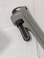 Irwin Straight Pipe Wrench: 3" Jaw Capacity, 24" OAL, Aluminum 2074124