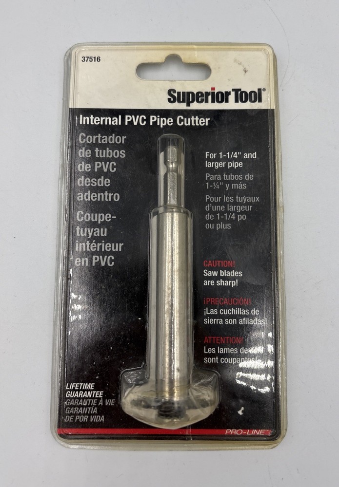Superior Tool 37516 Internal PVC Pipe Cutter 1-1/4 in. Sealed