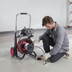 VEVOR Drain Cleaner Machine Electric Drain Auger 100FT x 3/8 Inch Auto Feed