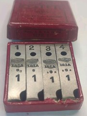 Vintage Genuine OSTER Dies for Nos. 1&1A Leader Die Stocks ~ Size 1&Prime;
