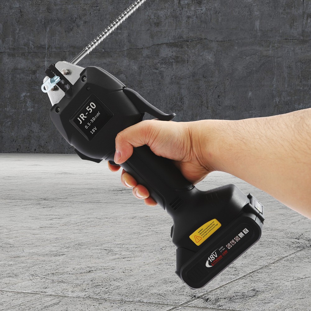 Electric Crimping Plier Battery-Power Terminal Crimper 0.5-50mm&sup2;/10mm&sup2;/6mm&sup2;