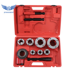 7 Size Pipe Threader Threading 3/8&Prime; to 2&Prime; Die Dies Set with Handle Ratchet