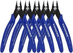 Micro Wire Cutters with Spring, 5 Pack, 5 inch Precision Mini Flush Cutters Bulk