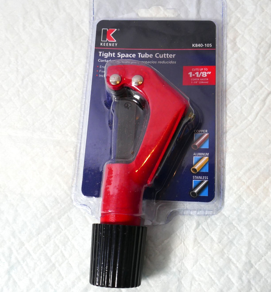 NEW Keeney K840-105 HCS Blade Die-Cast Aluminum pipe Tubing Cutter 1-1/8&Prime;