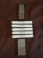 5 OSG 12-24 GH3, 4FL Bottom Taps,1025601,6 &ndash; #16,& 5 &ndash; #17 Drill bits,(16 PCS)