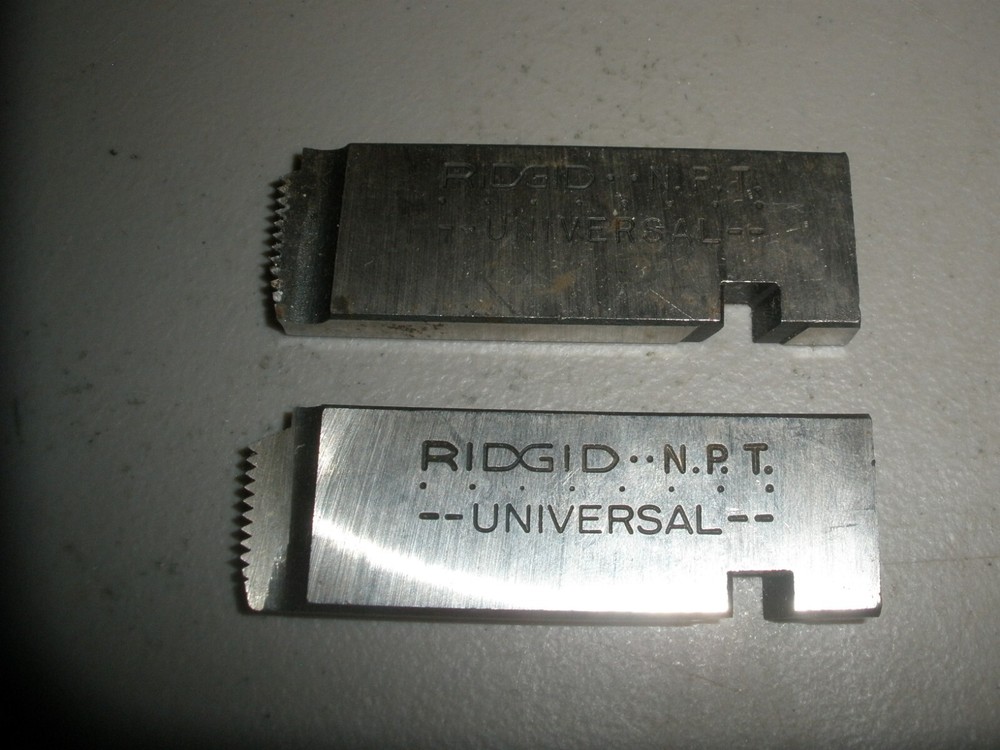 RIDGID 1/2&Prime; TO 3/4&Prime; NPT UNIVERSAL DIES &ldquo;INCOMPLETE SET 1/2&rdquo;