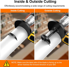 Inside Pipe Cutter for PVC Pipe, Cutter Tool Set with Scale &ndash; Adjustable Depth G