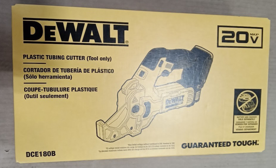 DEWALT Specialty Power Tool / Cordless Plastic Tubing Cutter DCE180B