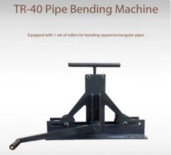 TR-40 Steel Pipe Bending Machine, Manual Square Tube Roller Bending Machine