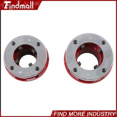 Findmall 7 Size Pipe Threader W/ Handle Pipe Threader Threading 3/8&Prime; To 2&Prime; Dies
