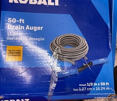Kobalt Manual Drain Auger Inner Core Cable 1/2 in x 50 ft Model 4891693