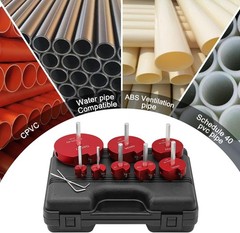 8-Piece PVC Pipe Reamer Set with Alloy Steel &ndash; Precision Plumbing Tools