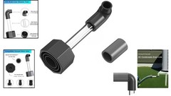 Durable AC Drain Line Unclogger with Wet/Dry Vacuum Attachment &ndash; 6 x 3 Inches