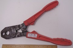 Ridgid USA 23468 PEX Crimp Tool for 1/2 & 3/4 copper crimp rings. ASTM F-1807.