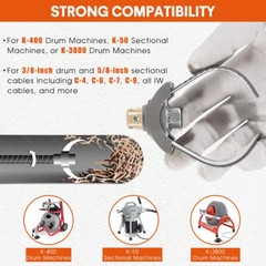for Sewer Auger Drain Cleaner 3&Prime; Ridgid Style 52822 Double Cutter Sewer Cleaning