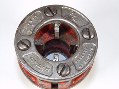 RIDGID 00R Pipe Threader Die Head Set 1&Prime;, 3/4&Prime;, 1/2&Prime;, 1/4&Prime;, Sharp Dies
