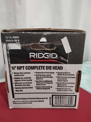 RIDGID 3/4&prime; NPT Complete Die Head Model No. 00-R Cat No. 36895 New in Box New